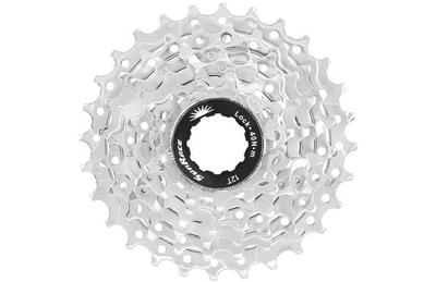 Sunrace csm63 7 speed cassette 12-28t zilver in box - thumbnail
