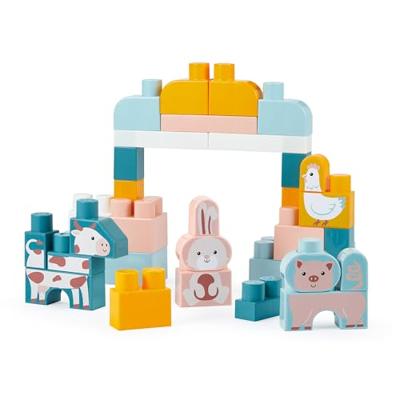 Abrick Vat met boerderijstenen 55 stuks ECOIFFIER meerkleurig