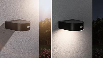 Paulmann 94570 Eileen Wandlamp op zonne-energie Energielabel: A (A - G) 5.5 W Warmwit Zwart