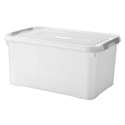 Curver Handy+ Opbergbox 50L Transparant/Grijs/Wit