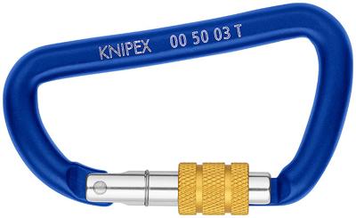 Knipex Materiaalkarabijn | lengte 81 mm | met schroefsluiting | blauw gecoat | 1 stuk - 00 50 03 T BK 00 50 03 T BK Knipex Materiaalkarabijn | lengte 81 mm | met schroefsluiting | blauw gecoat | 1 stuk - 00 50 03 T BK 00 50 03 T BK