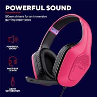 Trust GXT 790 Headset Bundel Zwart, Roze - thumbnail