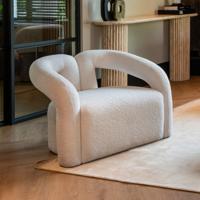 Richmond Fauteuil 'Dana' Furry, kleur Wit - thumbnail