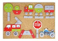 Lena hamertje tik spel met houten figuren en spijkertjes 64 delig - thumbnail