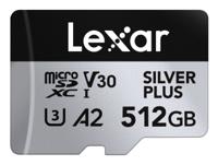 Lexar MicroSDXC Silver Plus UHS-1 512GB V30 R205/W150MB/s - thumbnail