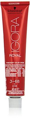 Schwarzkopf - Igora Royal Permanent Color Creme 3-68 Châtain foncé marron rouge 60 ml - thumbnail