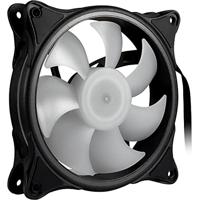 Inter-Tech Argus RS08 PC-ventilator Zwart (b x h x d) 120 x 120 x 25 mm Incl. afstandsbediening, Incl. LED-verlichting - thumbnail
