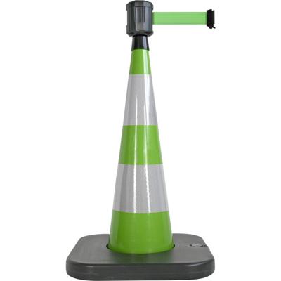 VISO RCX104VE Band groen Verkeerskegel Staat zelfstandig op de grond Riem- of kettinglengte 4 m (Ø x h) 90 mm x 100 cm