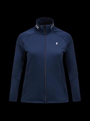 Peak Performance Rider Essentials Midlayer Zip Fleece Dames Blue Shadow/Blue Shadow L
