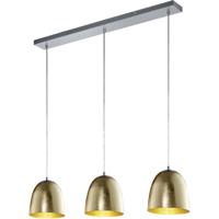 LED Hanglamp - Hangverlichting - Trion Onutia - E14 Fitting - 3-lichts - Rechthoek - Mat Goud - Aluminium - thumbnail
