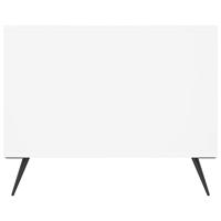 Salontafel 90x50x40 cm bewerkt hout wit - thumbnail