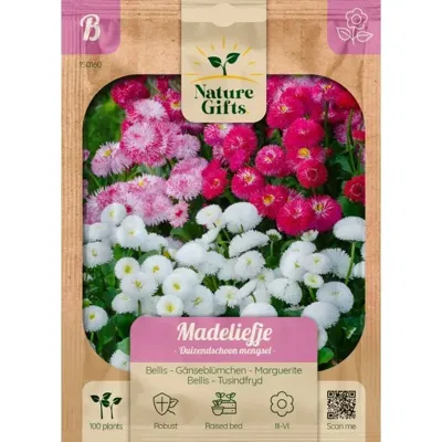 Madeliefje duizendschoon mengsel 100st Madeliefje duizendschoon mengsel 100st
