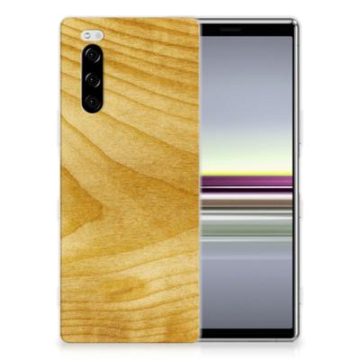 Sony Xperia 5 Bumper Hoesje Licht Hout