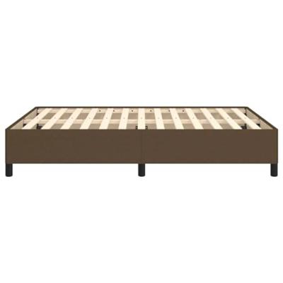 Bedframe zonder matras stof donkerbruin 140x200 cm