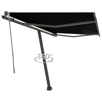 Luifel vrijstaand automatisch 350x250 cm antracietkleurig
