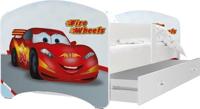 Viking Choice  Kinderbed Cars 80x160cm - wit - met lade - met matras - thumbnail