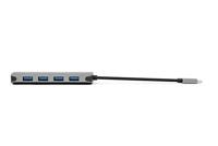 Sitecom CN-383 USB-C Hub 4-poort | USB-C mannelijk naar 4x USB 3.0 vrouwelijke poorten - Aluminium Hub - thumbnail