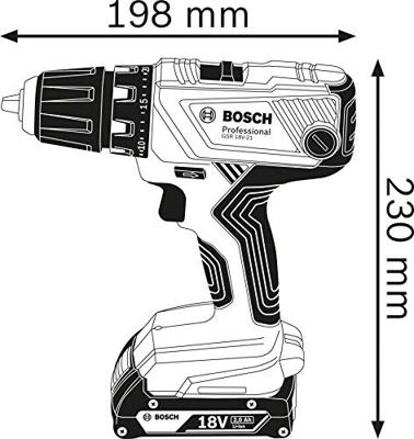 Bosch Professional GSR 18V-21 Accu Schroefboormachine 18V Basic Body - 06019H1071 - thumbnail