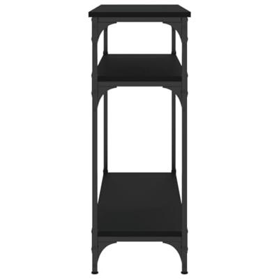 Wandtafel 75x29x75 cm bewerkt hout zwart