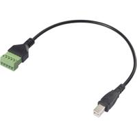 Renkforce USB 2.0 Adapterkabel [1x USB-B 2.0 stekker - 1x Klemverbinding] RF-6443964 30 cm PVC-mantel - thumbnail