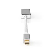 Nedis CCTB37450AL02 Mini Displayport-kabel Displayport 1.2 Mini-displayport Male Displayport Female 21.6 Gbps Verguld 0.20 M Rond Gebreid Zilver Cover Window Box - thumbnail