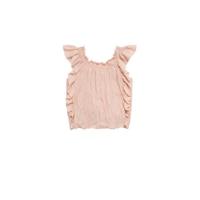 Mango top met ruches lichtroze - thumbnail