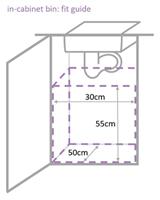 Simplehuman Afvalemmer Inbouw Pull Out 30 liter - thumbnail