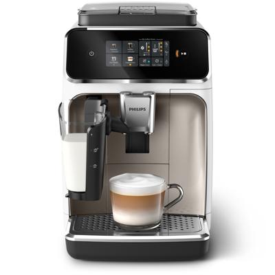 Automatische espressomachine met molen - PHILIPS - EP2339/40 - Serie 2300 - LatteGo - Chroom Wit