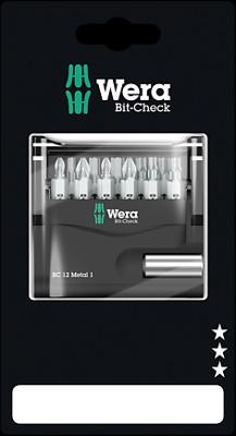 Wera 05136393001 12-delige Bit-Check Metal 1 Bitset - 05136393001