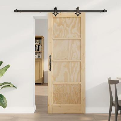 Schuifdeur met beslag 73,5x198,5 cm massief grenenhout