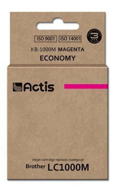 Actis KB-1000M inkt (vervanging Brother LC1000M/LC970M; Standaard; 36 ml; rood)
