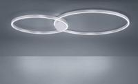 Paul Neuhaus Design plafondlampQ-Kate 2-rings 124cm grijs - 6590-95 - thumbnail