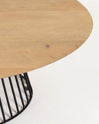 Kave Home Salontafel Leska 120 x 65cm - Naturel - Rond