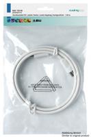 Axing Antenne Aansluitkabel [1x Antennestekker 75 Ω - 1x Antennebus 75 Ω] 2.50 m 85 dB Wit - thumbnail