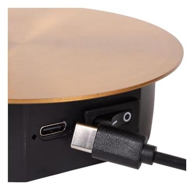 Lucide JOLIJN - Oplaadbare Bedlamp / Wandlamp - Accu/Batterij - Ø 10,2 cm - LED - 1x2W 3000K - Magnetisch - Mat Goud / Messing Lucide JOLIJN - Oplaadbare Bedlamp / Wandlamp - Accu/Batterij - Ø 10,2 cm - LED - 1x2W 3000K - Magnetisch - Mat Goud / Messing