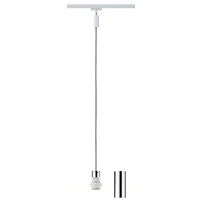 Paulmann Basic Pendel 230V-railsysteem lamp Universeel E27 20 W LED Wit, Chroom Paulmann Basic Pendel 230V-railsysteem lamp Universeel E27 20 W LED Wit, Chroom