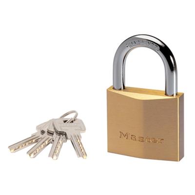 Masterlock 60mm thick solid brass body - 36mm hardened steel shackle, 9mm diam. - - 2960EURD Masterlock 60mm thick solid brass body - 36mm hardened steel shackle, 9mm diam. - - 2960EURD