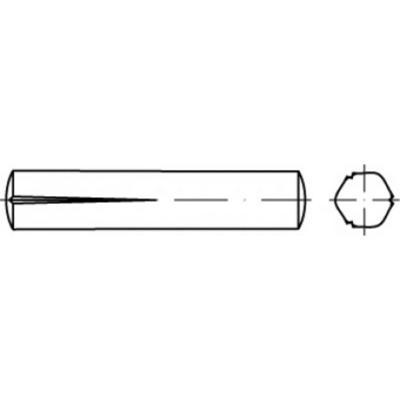 TOOLCRAFT TO-5438907 Conische kerfpaspen 10 mm Staal 25 stuk(s)