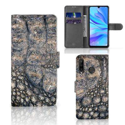 Huawei P30 Lite (2020) | Telefoonhoesje | Met pasjeshouder | Krokodillenprint