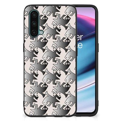 OnePlus Nord CE 5G Dierenprint Telefoonhoesje Salamander Grey OnePlus Nord CE 5G Dierenprint Telefoonhoesje Salamander Grey