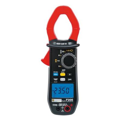Chauvin Arnoux F205 Stroomtang Digitaal Doorgangstest CAT III 1000 V, CAT IV 600 V Weergave (counts): 6000
