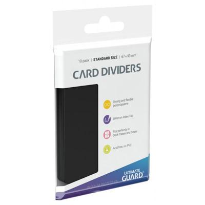 Ultimate Guard Card Dividers Standard Size (10) - Black Ultimate Guard Card Dividers Standard Size (10) - Black