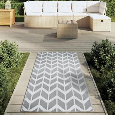 VidaXL Buitenkleed arakil 80x150 cm pp grijs
