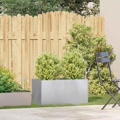 VidaXL Plantenbak 80x40x40 cm gegalvaniseerd staal