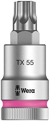 Wera 8767 C HF TORX® TORX® Zyklop Bit/dop-combinatie met 1/2" Aandrijving met Vasthoudfunctie , TX 55 x 60 mm - 1 stuk(s) - 05003837001 Wera 8767 C HF TORX® TORX® Zyklop Bit/dop-combinatie met 1/2" Aandrijving met Vasthoudfunctie , TX 55 x 60 mm - 1 stuk(s) - 05003837001