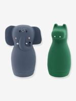 Trixie badspeelgoed squeezy dieren - mrs. elephant & mr crocodile - thumbnail