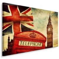 Schilderij - Symbolen, van Londen Engeland, premium Print, 5 maten - thumbnail