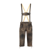 Kniebund lederhose grijs antiek - thumbnail