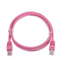 UTP Cat5E patchkabel roze 0.5 meter - thumbnail