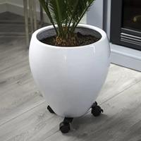Nature planttrolley metaal zwart 27 - 37 cm rond - thumbnail